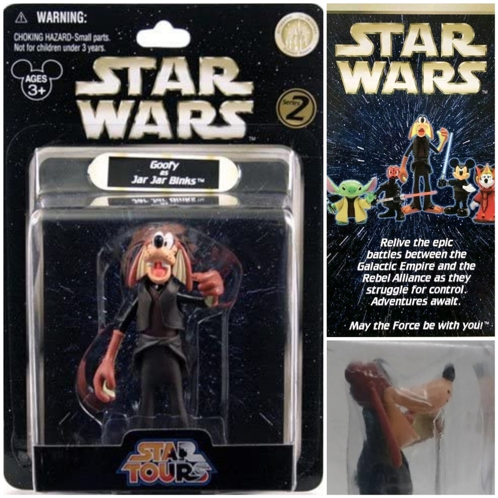 Star Tours Disney Star Wars Jar Jar Binks Goofy Limited Collectible New in box!